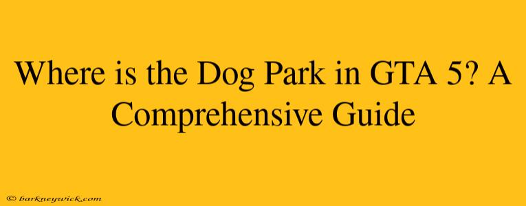 Where is the Dog Park in GTA 5? A Comprehensive Guide