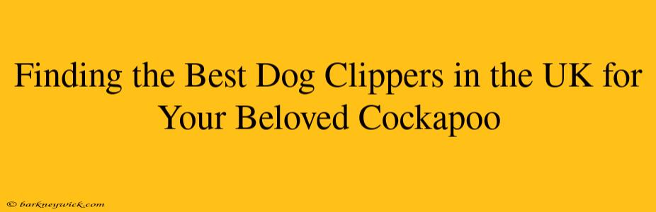 Finding the Best Dog Clippers in the UK for Your Beloved Cockapoo