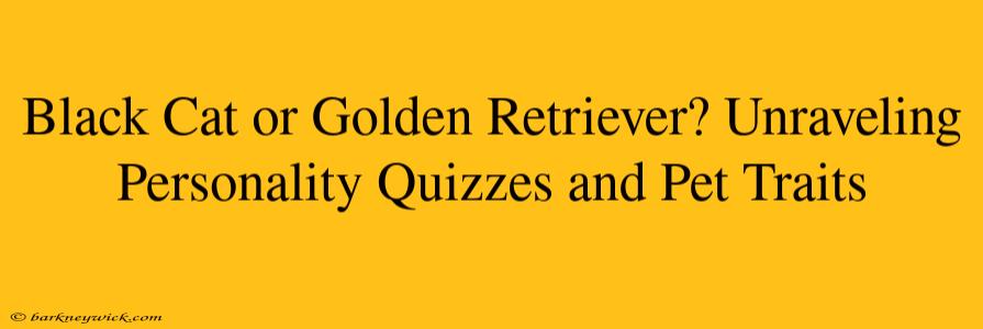 Black Cat or Golden Retriever? Unraveling Personality Quizzes and Pet Traits