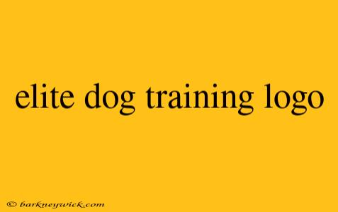 elite dog training logo