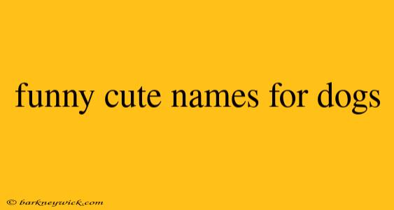 funny cute names for dogs