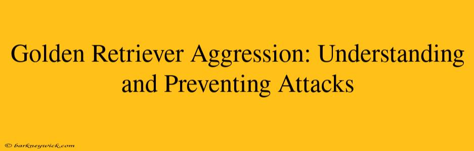 Golden Retriever Aggression: Understanding and Preventing Attacks