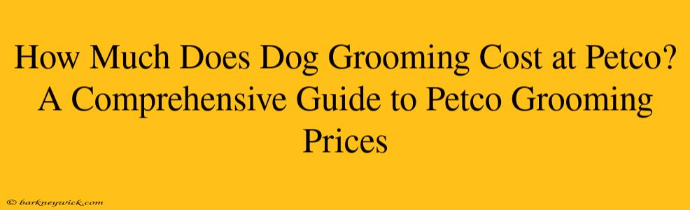 How Much Does Dog Grooming Cost at Petco? A Comprehensive Guide to Petco Grooming Prices