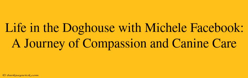 Life in the Doghouse with Michele Facebook: A Journey of Compassion and Canine Care