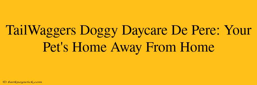 TailWaggers Doggy Daycare De Pere: Your Pet's Home Away From Home