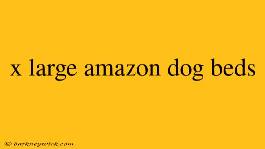 x large amazon dog beds